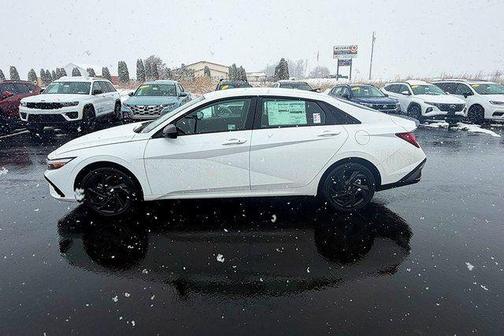Serenity White 2026 Hyundai ELANTRA HEV SEL Sport
