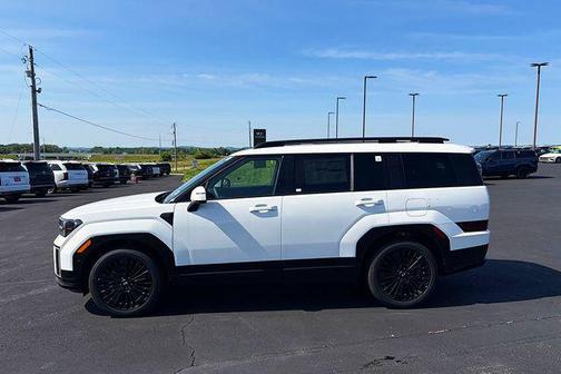 Serenity White 2026 Hyundai SANTA FE HEV Calligraphy