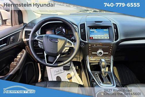 White Platinum 2017 Ford Edge Titanium