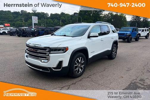 Summit White 2021 GMC Acadia SLE
