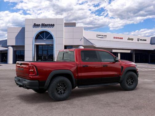 Molten Red Pearlcoat 2026 RAM 1500 RHO Crew Cab 4x4 5'7' Box