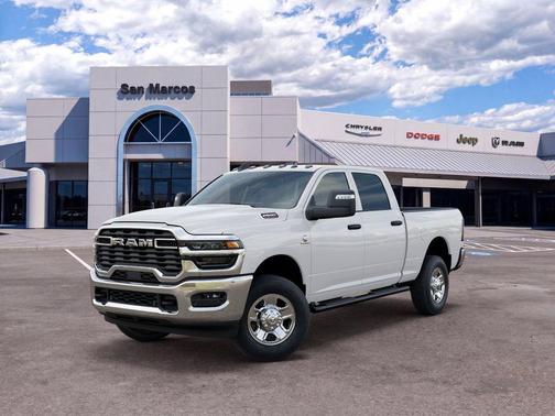 Bright White Clearcoat 2026 RAM 2500 Tradesman Crew Cab 4x4 6'4' Box