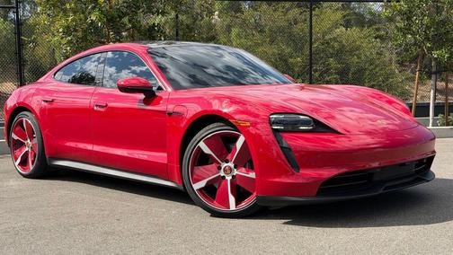 Carmine Red 2024 Porsche Taycan