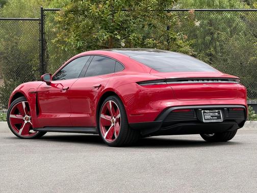 Carmine Red 2024 Porsche Taycan