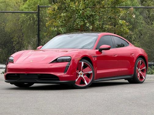 Carmine Red 2024 Porsche Taycan