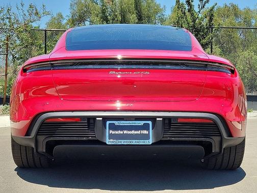 Carmine Red 2025 Porsche Taycan GTS