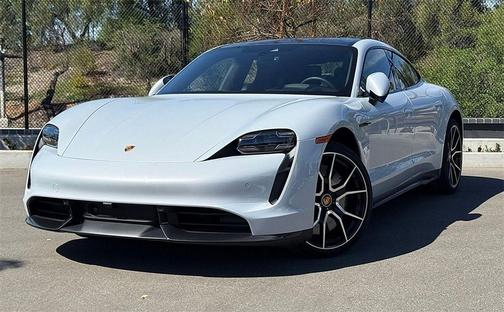 Ice Grey Metallic 2024 Porsche Taycan Turbo S