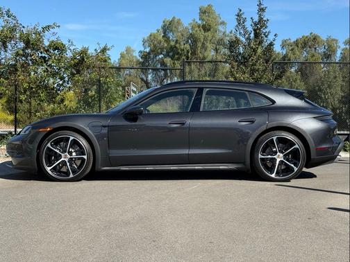 Volcano Grey Metallic 2025 Porsche Taycan 4S