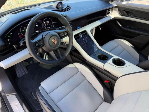 Volcano Grey Metallic 2025 Porsche Taycan 4S