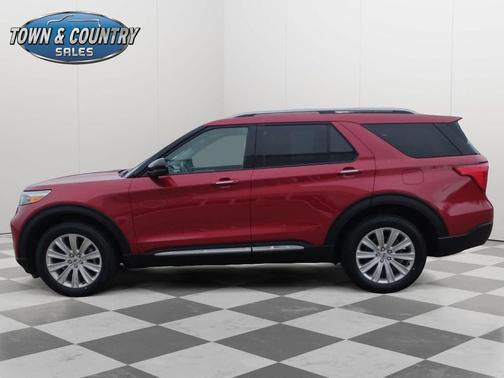 Rapid Red Metallic Tinted Clearcoat 2023 Ford Explorer Limited
