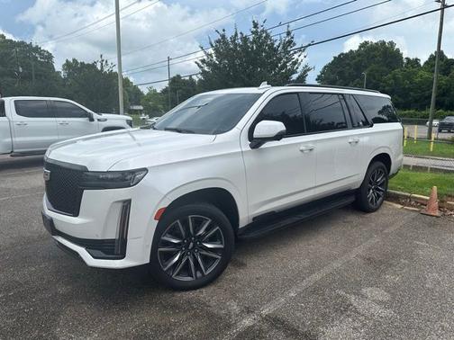 Crystal White Tricoat 2021 Cadillac Escalade ESV Sport Platinum