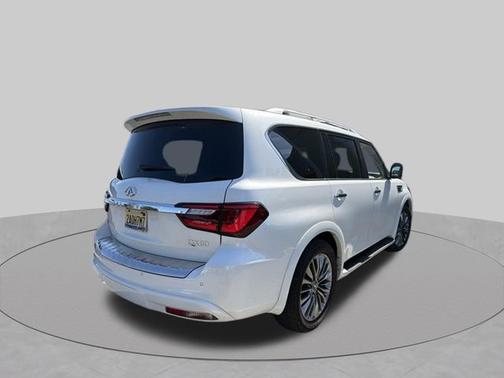 Moonstone White 2021 INFINITI QX80 Sensory