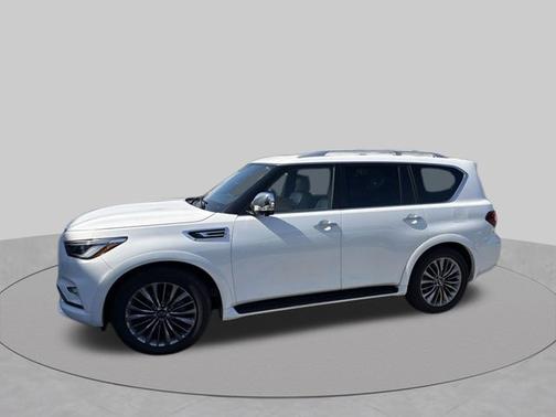 Moonstone White 2021 INFINITI QX80 Sensory