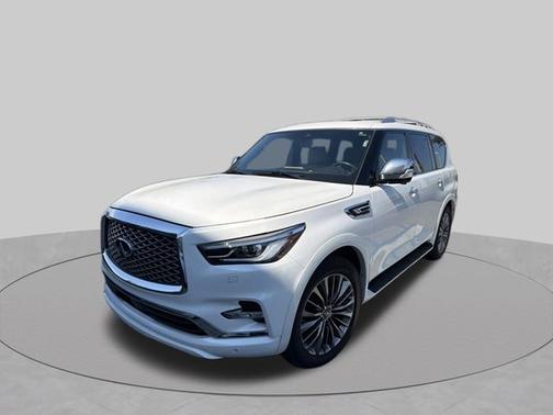 Moonstone White 2021 INFINITI QX80 Sensory