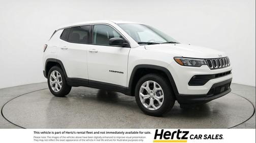 Bright White Clearcoat 2025 Jeep Compass Latitude