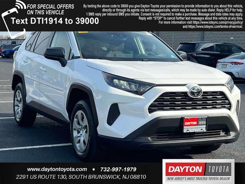 White 2020 Toyota RAV4 LE