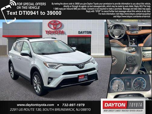 Blizzard Pearl 2017 Toyota RAV4 Limited