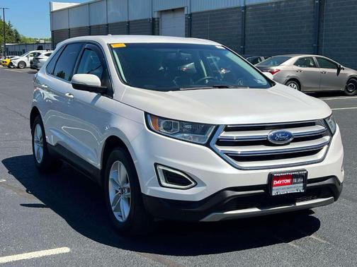 White Platinum Clearcoat Metallic 2017 Ford Edge SEL