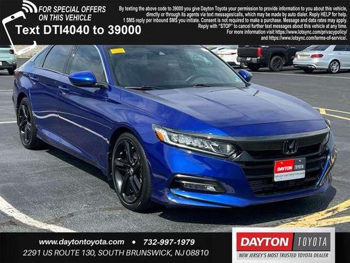 Blue 2018 Honda Accord Sport