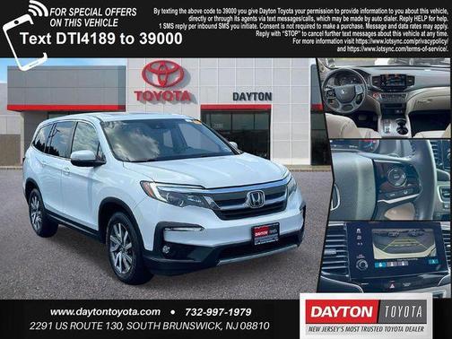 White 2021 Honda Pilot EX-L