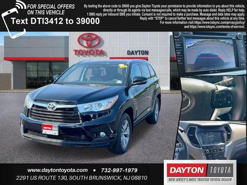 Attitude Black Metallic 2015 Toyota Highlander XLE