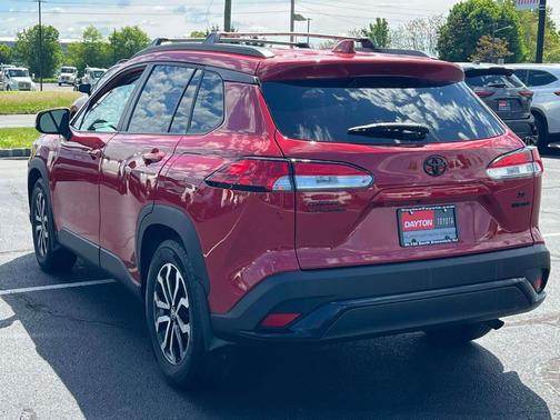 Barcelona Red Metallic 2024 Toyota Corolla Cross Hybrid SE