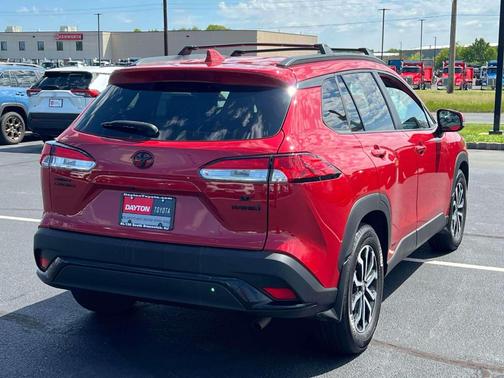 Barcelona Red Metallic 2024 Toyota Corolla Cross Hybrid SE