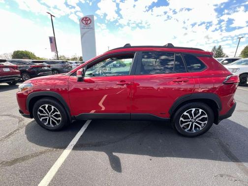 Barcelona Red Metallic 2024 Toyota Corolla Cross Hybrid SE