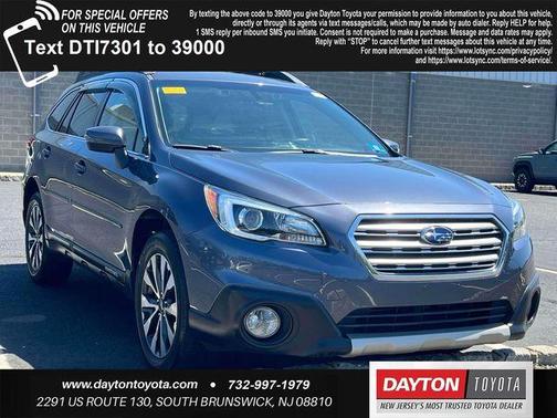 Carbide Gray Metallic 2017 Subaru Outback 2.5i Limited