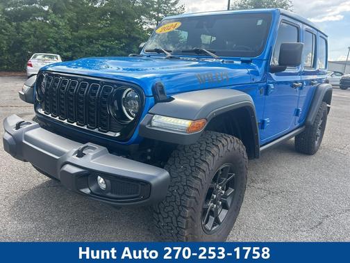 Hydro Blue Pearlcoat 2024 Jeep Wrangler Willys