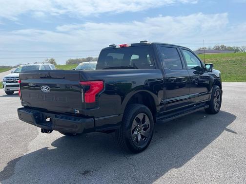 Agate Black Metallic 2025 Ford F-150 Lightning Flash