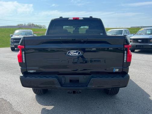 Agate Black Metallic 2025 Ford F-150 Lightning Flash