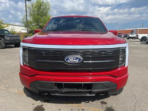 Rapid Red Metallic Tinted Clearcoat 2025 Ford F-150 Lightning Platinum