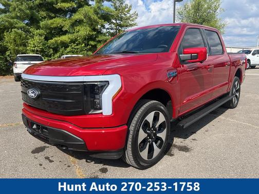 Rapid Red Metallic Tinted Clearcoat 2025 Ford F-150 Lightning Platinum