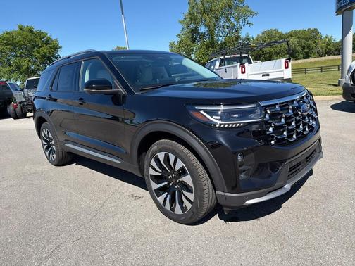 Agate Black Metallic 2026 Ford Explorer Platinum