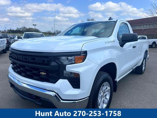 Summit White 2025 Chevrolet Silverado 1500 WT