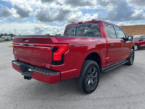 Rapid Red Metallic Tinted Clearcoat 2025 Ford F-150 Lightning LARIAT