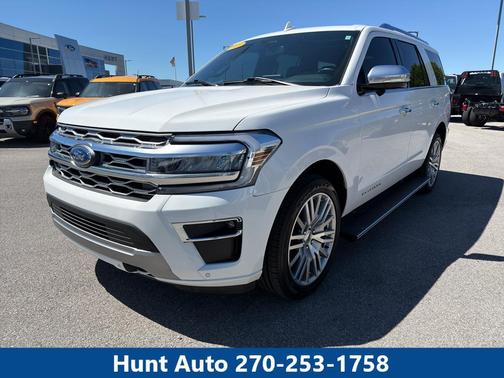 Star White Metallic Tri-Coat 2023 Ford Expedition Platinum