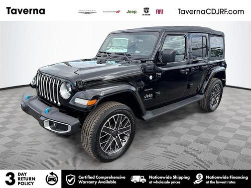 Black Clearcoat 2023 Jeep Wrangler 4xe Sahara