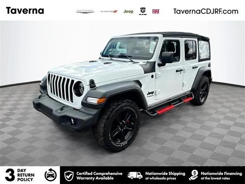 Bright White Clearcoat 2022 Jeep Wrangler Unlimited Sport Altitude