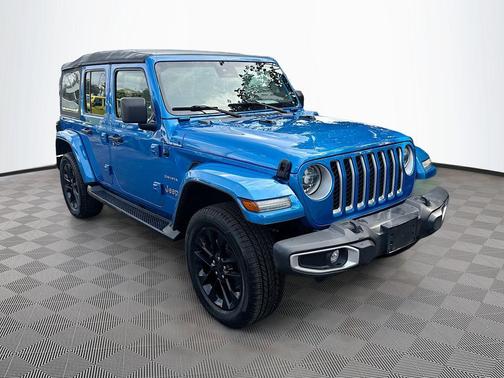 Hydro Blue Pearlcoat 2021 Jeep Wrangler Unlimited 4xe Sahara