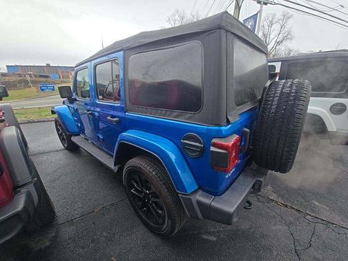 Hydro Blue Pearlcoat 2021 Jeep Wrangler Unlimited 4xe Sahara