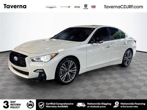 Majestic White 2023 INFINITI Q50 3.0t SENSORY