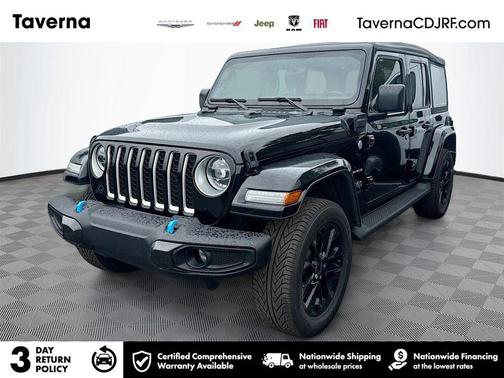Black Clearcoat 2022 Jeep Wrangler Unlimited 4xe Sahara