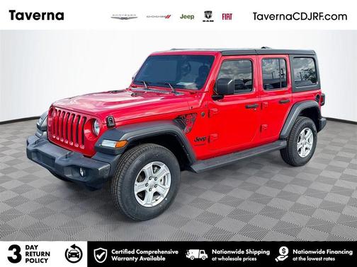 Firecracker Red Clearcoat 2022 Jeep Wrangler Unlimited Sport