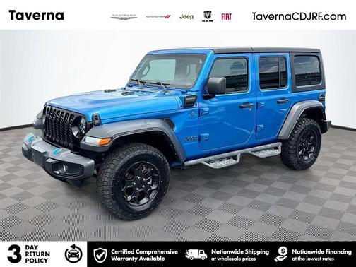 Hydro Blue Pearlcoat 2023 Jeep Wrangler 4xe Base
