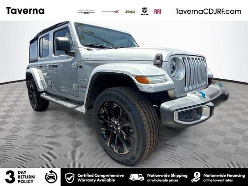 Silver Zynith Clearcoat 2022 Jeep Wrangler Unlimited 4xe Sahara