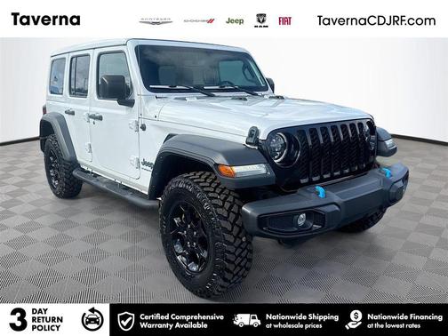 Bright White Clearcoat 2023 Jeep Wrangler 4xe Base
