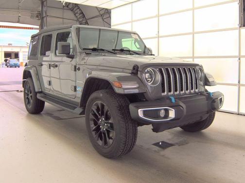 Sting-Gray Clearcoat 2023 Jeep Wrangler 4xe Sahara