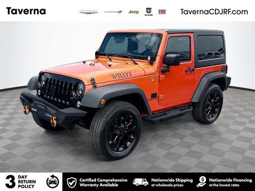 Sunset Orange Pearlcoat 2015 Jeep Wrangler Willys Wheeler